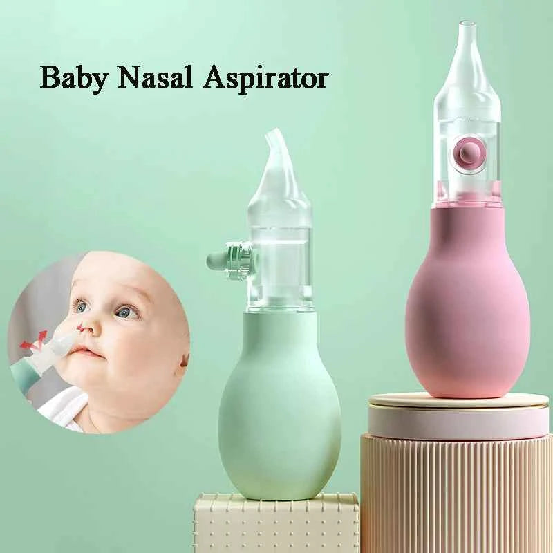 Soft Nasal Aspirator for Baby Anti-back Flow Nose Sucker New Born Vacuum Nose Cleaner Silicone Baby Safety Care Diagnostic-tool
